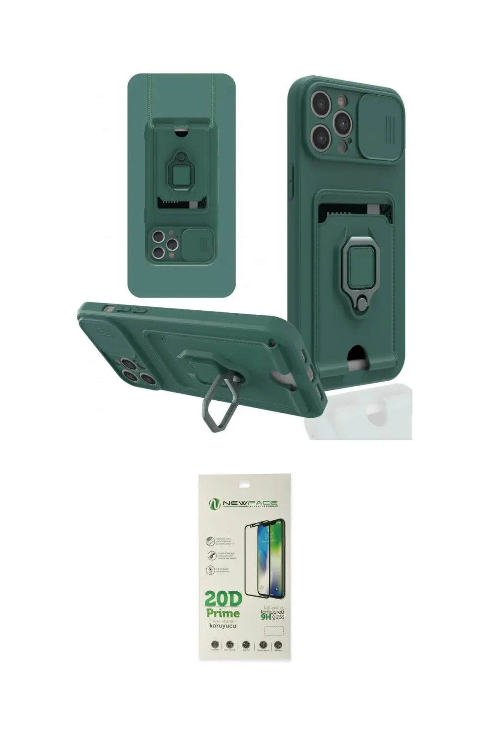 ieg™ iPhone 12 Pro Max Kılıf Vadi Form Prime - Siyah 20D Premium Cam Ekran Koruyucu