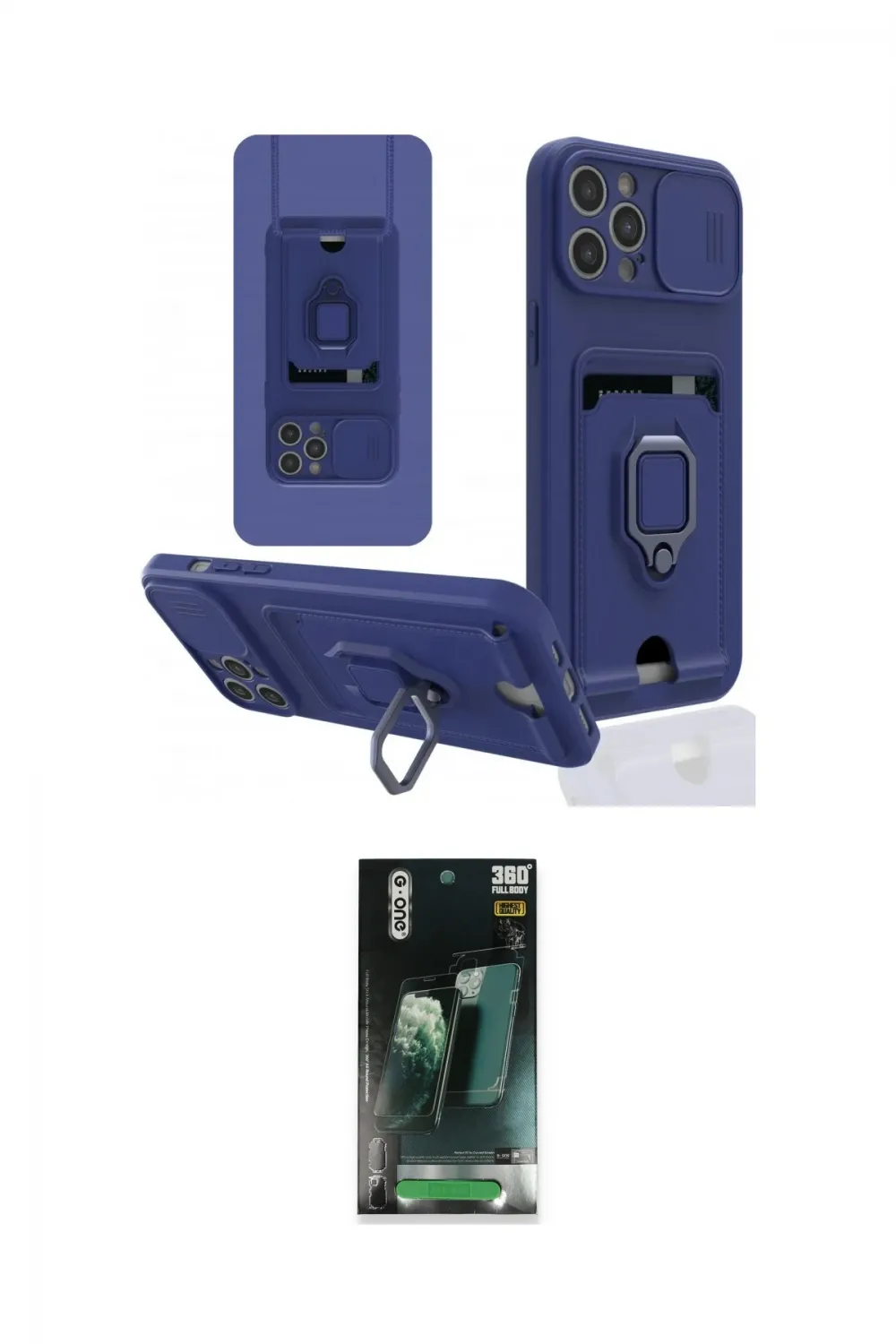 ieg™ iPhone 12 Pro Max Kılıf Vadi Form Prime - Siyah 360 Mat Full Body Arka Koruyucu