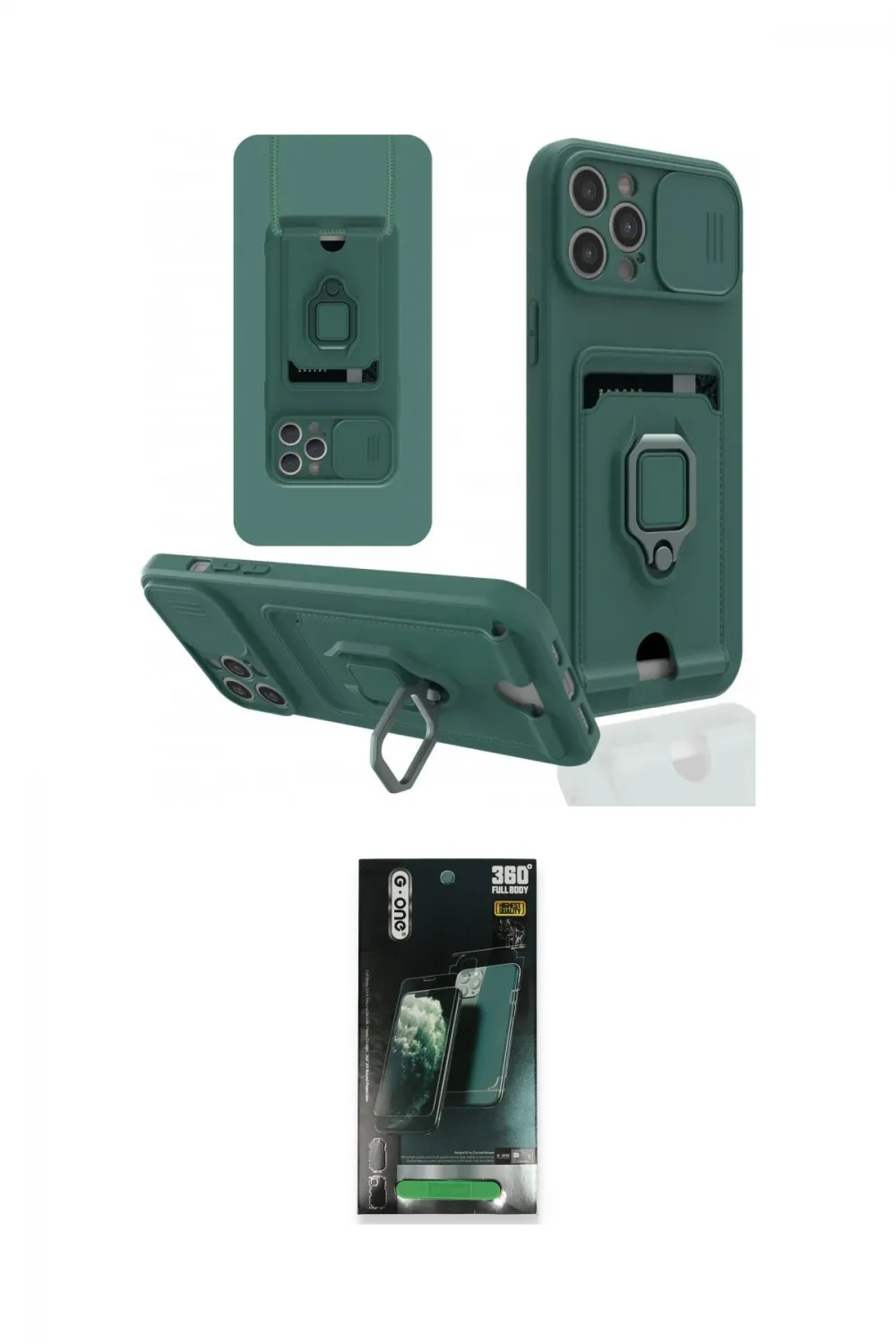 ieg™ iPhone 12 Pro Max Kılıf Vadi Form Prime - Siyah 360 Mat Full Body Arka Koruyucu