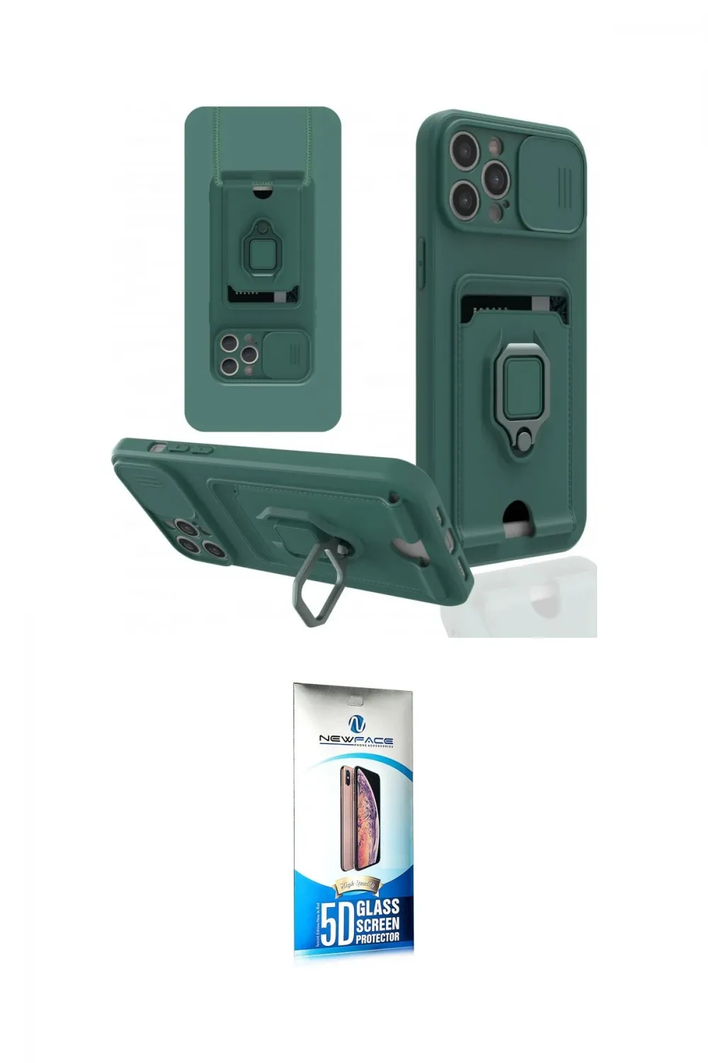 ieg™ iPhone 12 Pro Max Kılıf Vadi Form Prime - Siyah 5D Eko Cam Ekran Koruyucu