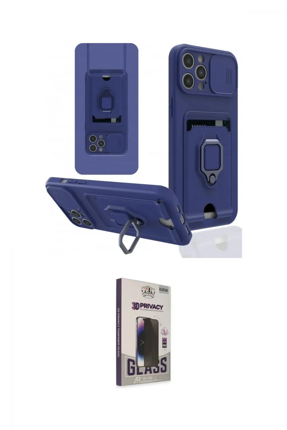 ieg™ iPhone 12 Pro Max Kılıf Vadi Form Prime - Siyah Bilvis Hayalet Cam Ekran Koruyucu