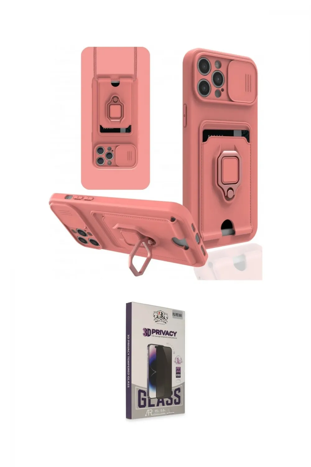 ieg™ iPhone 12 Pro Max Kılıf Vadi Form Prime - Siyah Bilvis Hayalet Cam Ekran Koruyucu
