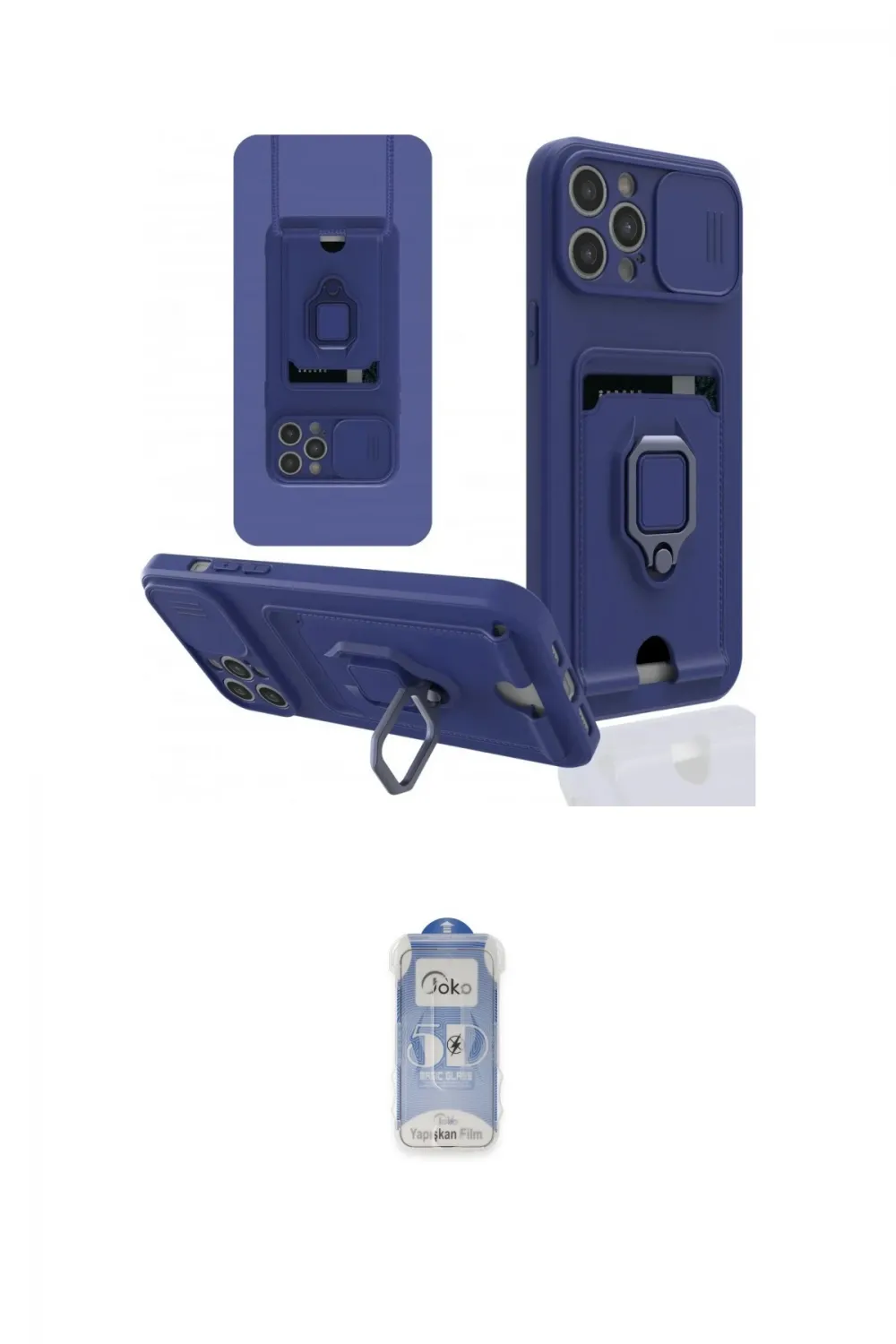 ieg™ iPhone 12 Pro Max Kılıf Vadi Form Prime - Siyah Joko Magic 5D Cam