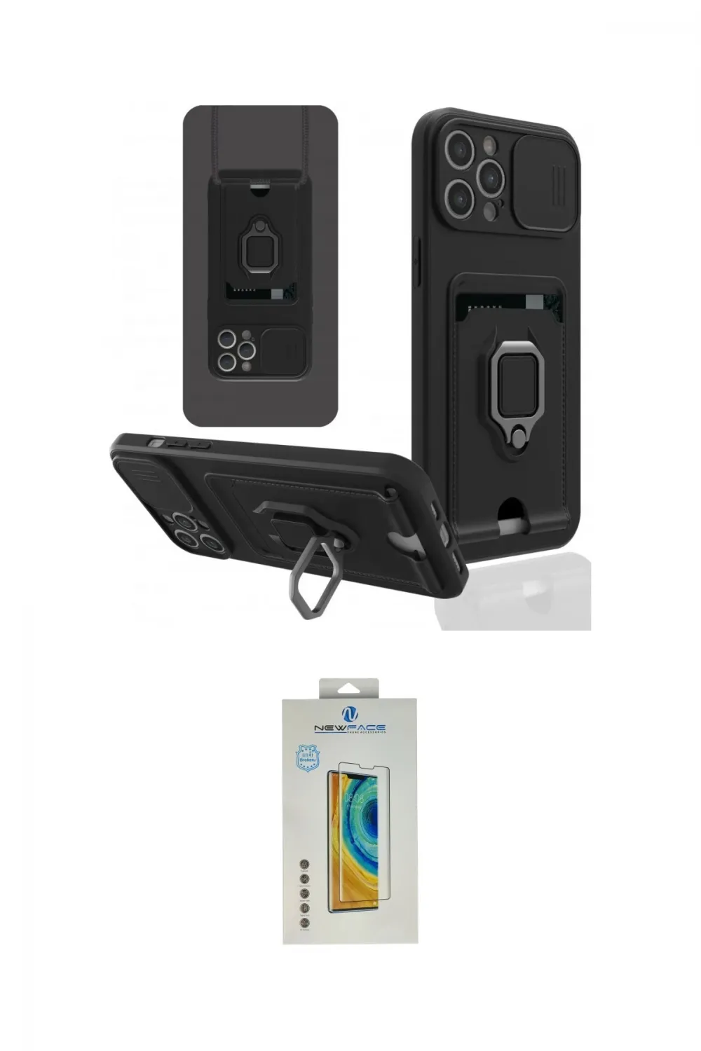 ieg™ iPhone 12 Pro Max Kılıf Vadi Form Prime - Siyah Polymer Nano Ekran Koruyucu