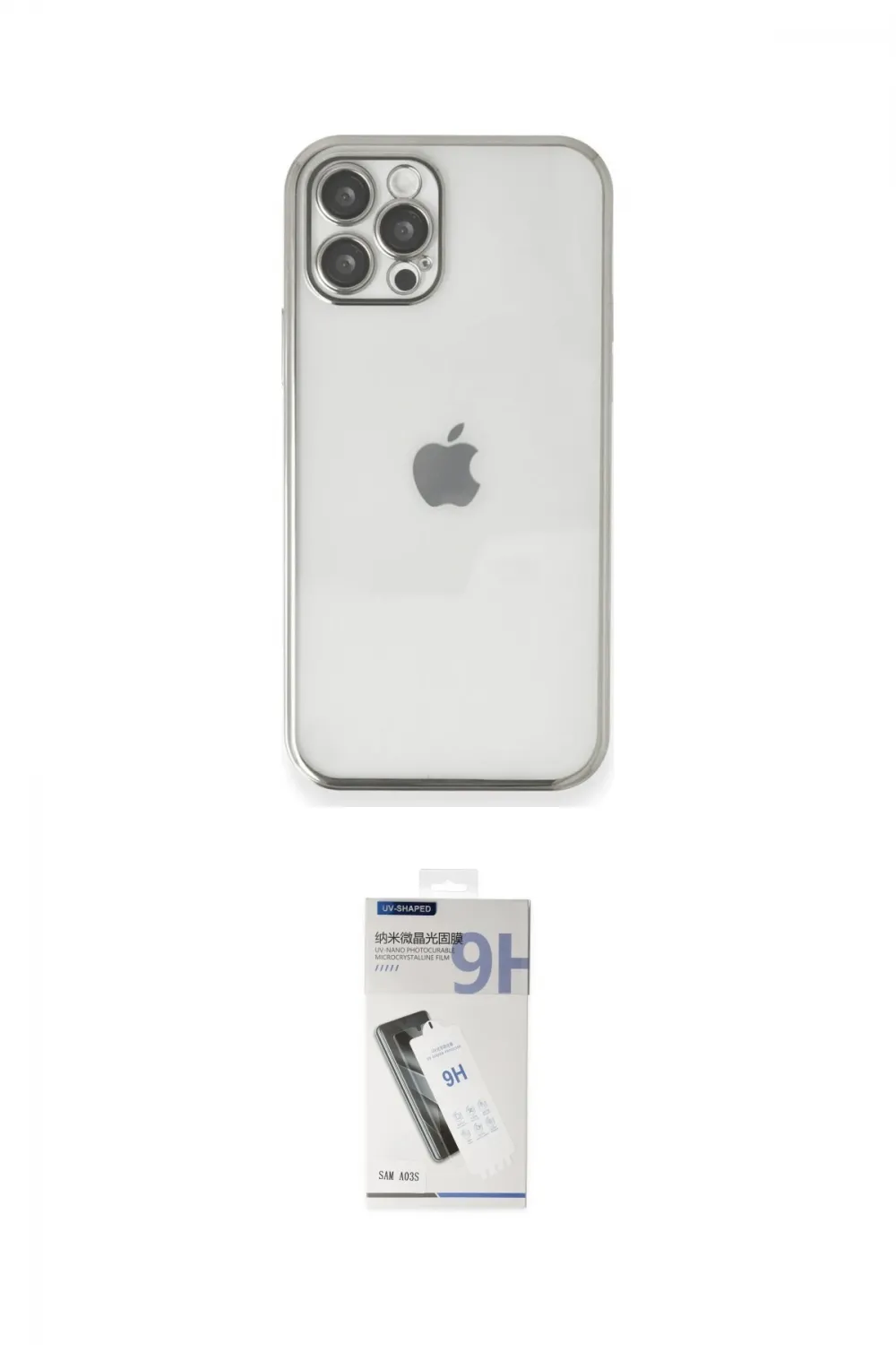 ieg™ iPhone 12 Pro Max Kılıf Vadi Minimal - Şeffaf Uv Polymer Nano Ekran Koruyucu