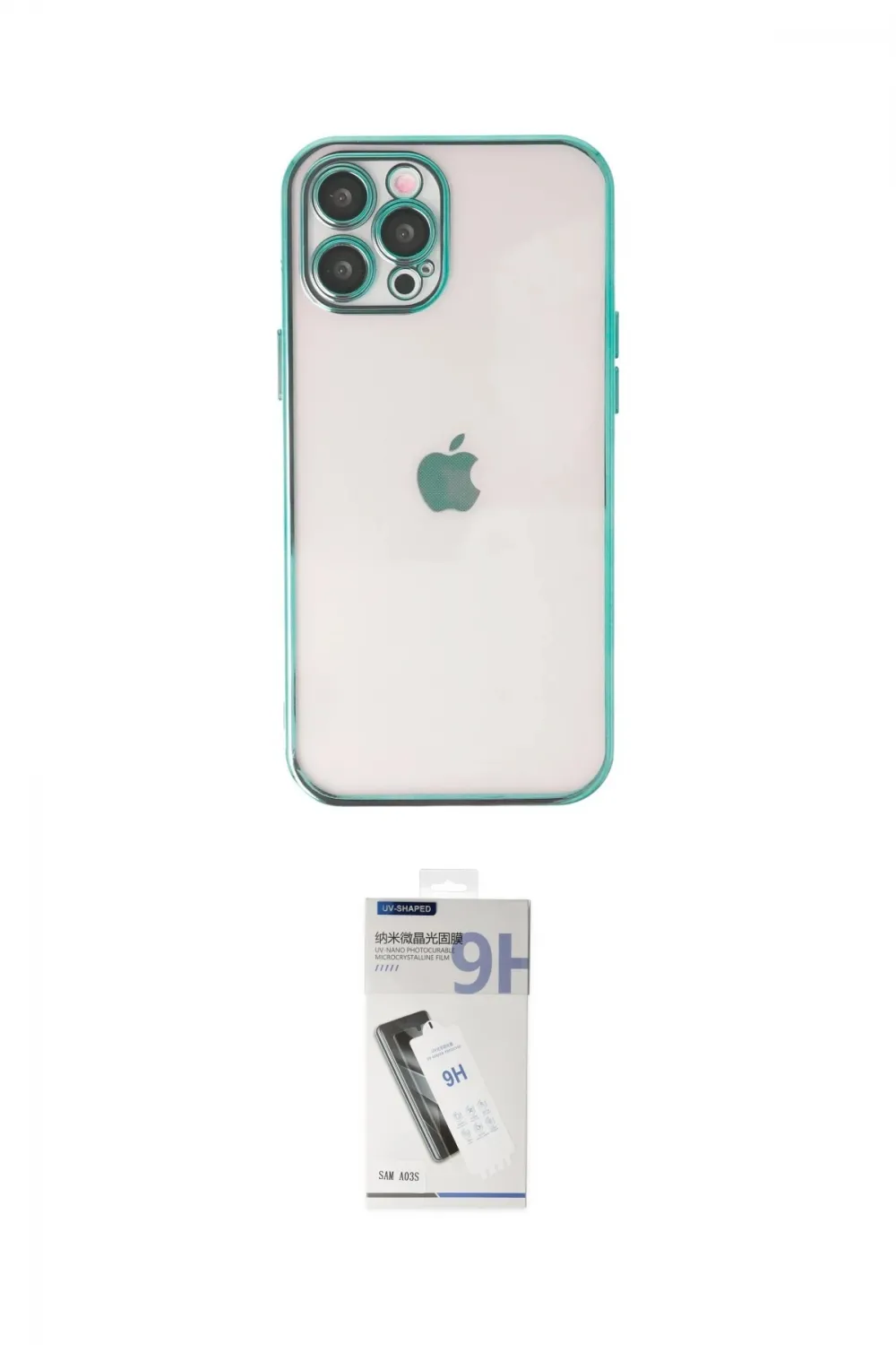 ieg™ iPhone 12 Pro Max Kılıf Vadi Minimal - Şeffaf Uv Polymer Nano Ekran Koruyucu