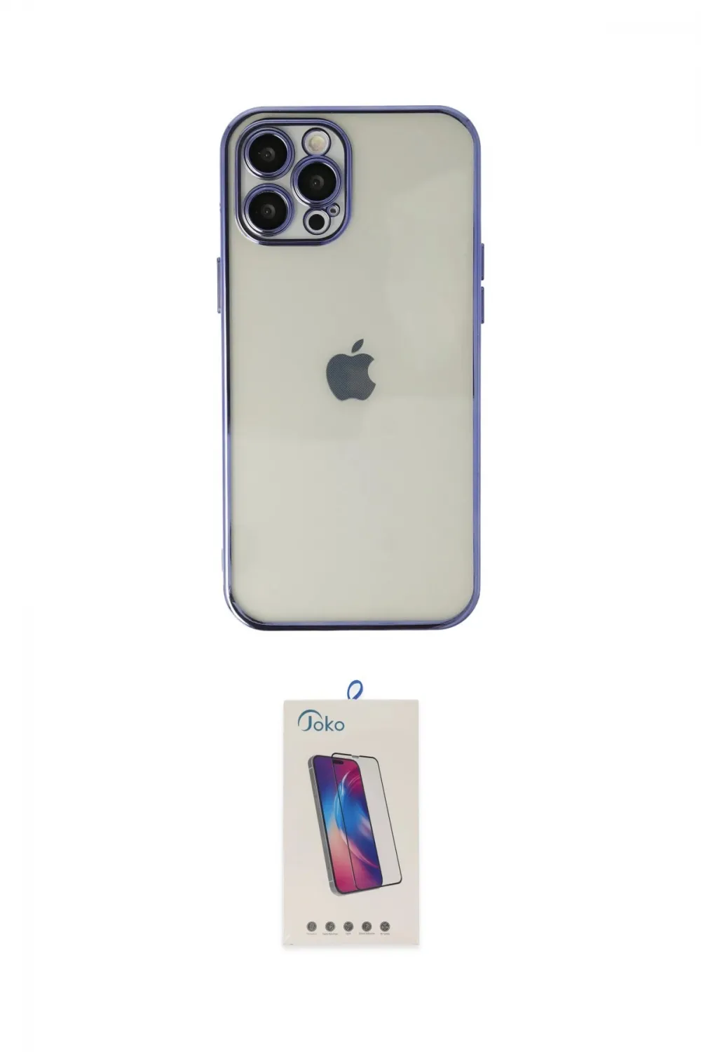 ieg™ iPhone 12 Pro Max Kılıf Vadi Minimal - Siyah Joko 5D Cam