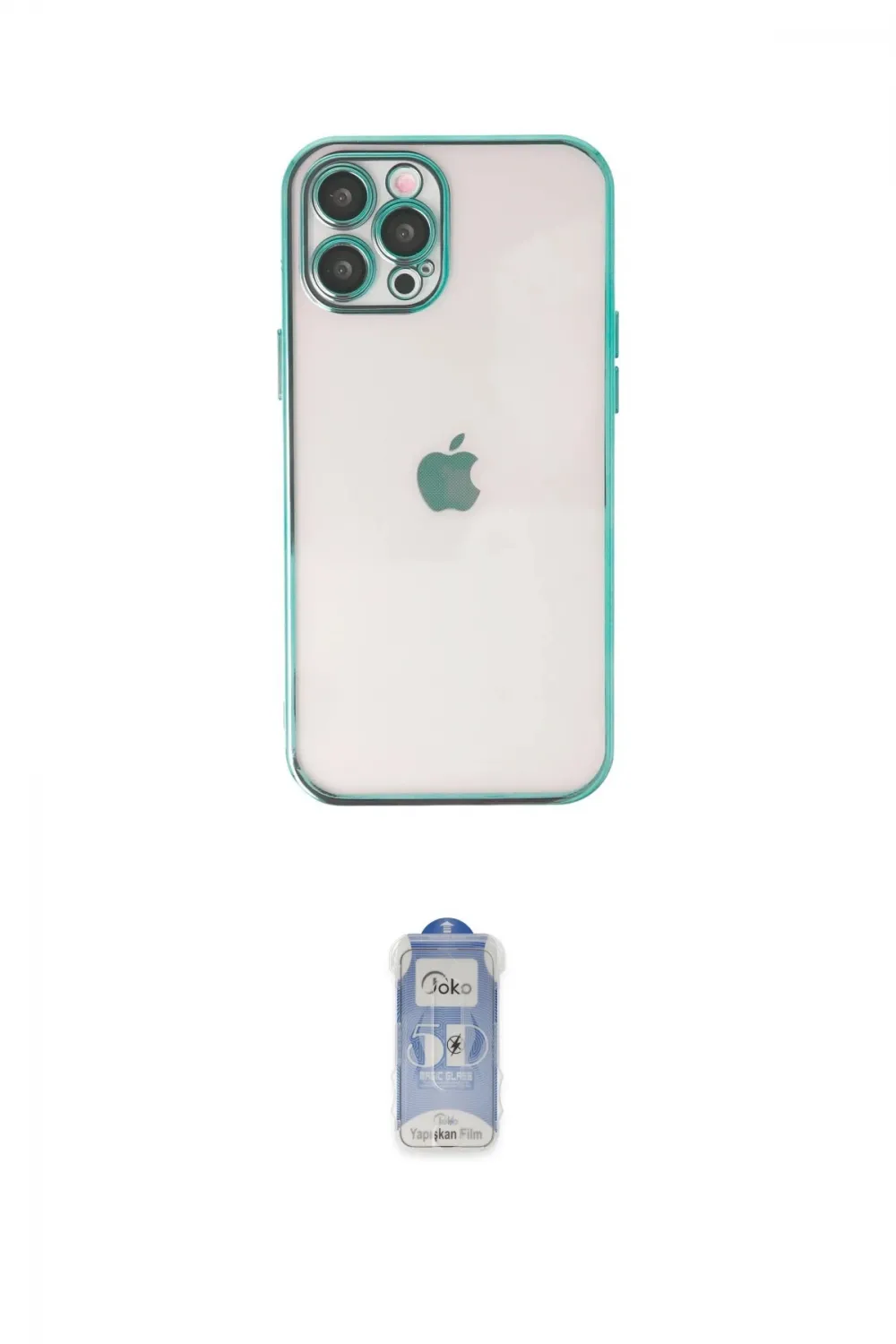 ieg™ iPhone 12 Pro Max Kılıf Vadi Minimal - Siyah Joko Magic 5D Cam
