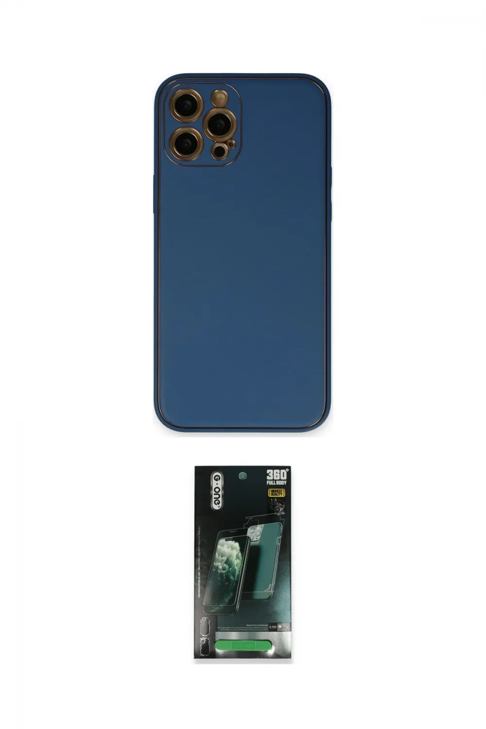 ieg™ iPhone 12 Pro Max Kılıf Yadigar Klasik - Şeffaf 360 Full Body Arka Koruyucu