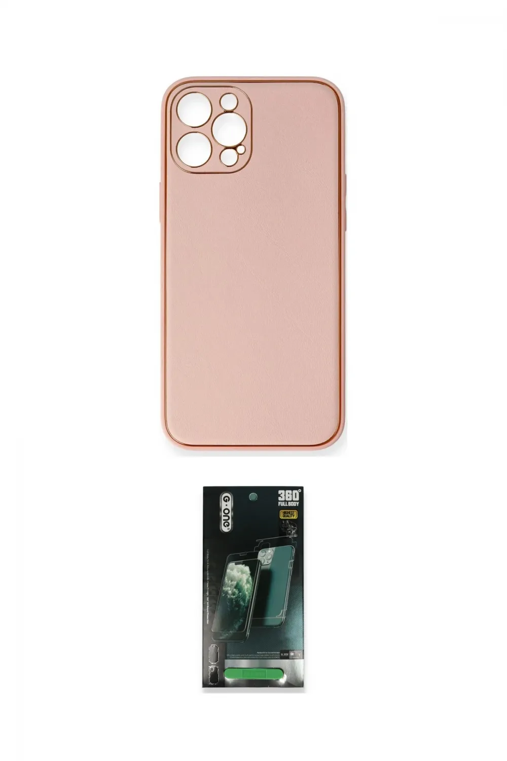 ieg™ iPhone 12 Pro Max Kılıf Yadigar Klasik - Şeffaf 360 Full Body Arka Koruyucu