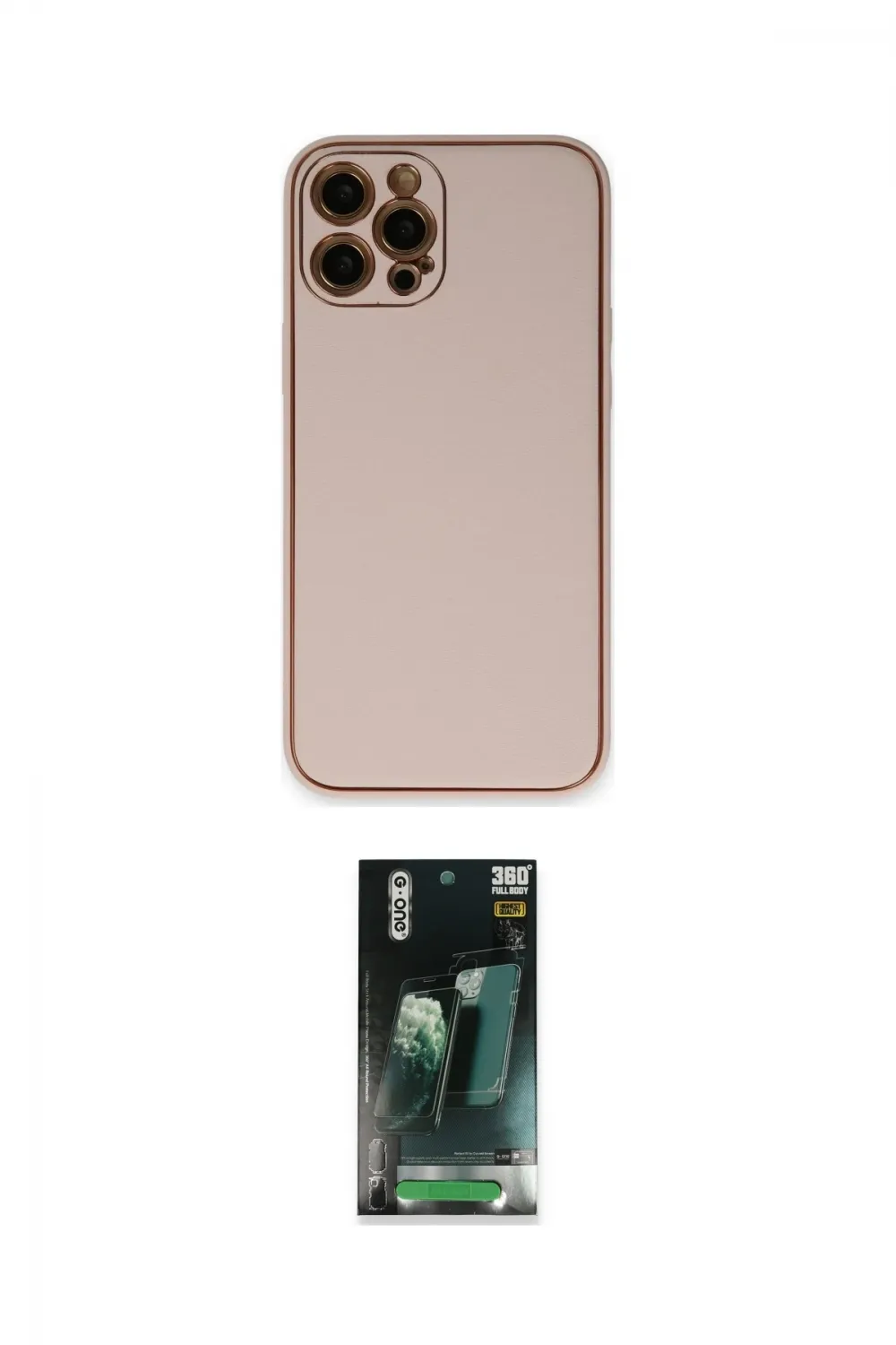 ieg™ iPhone 12 Pro Max Kılıf Yadigar Klasik - Şeffaf 360 Full Body Arka Koruyucu