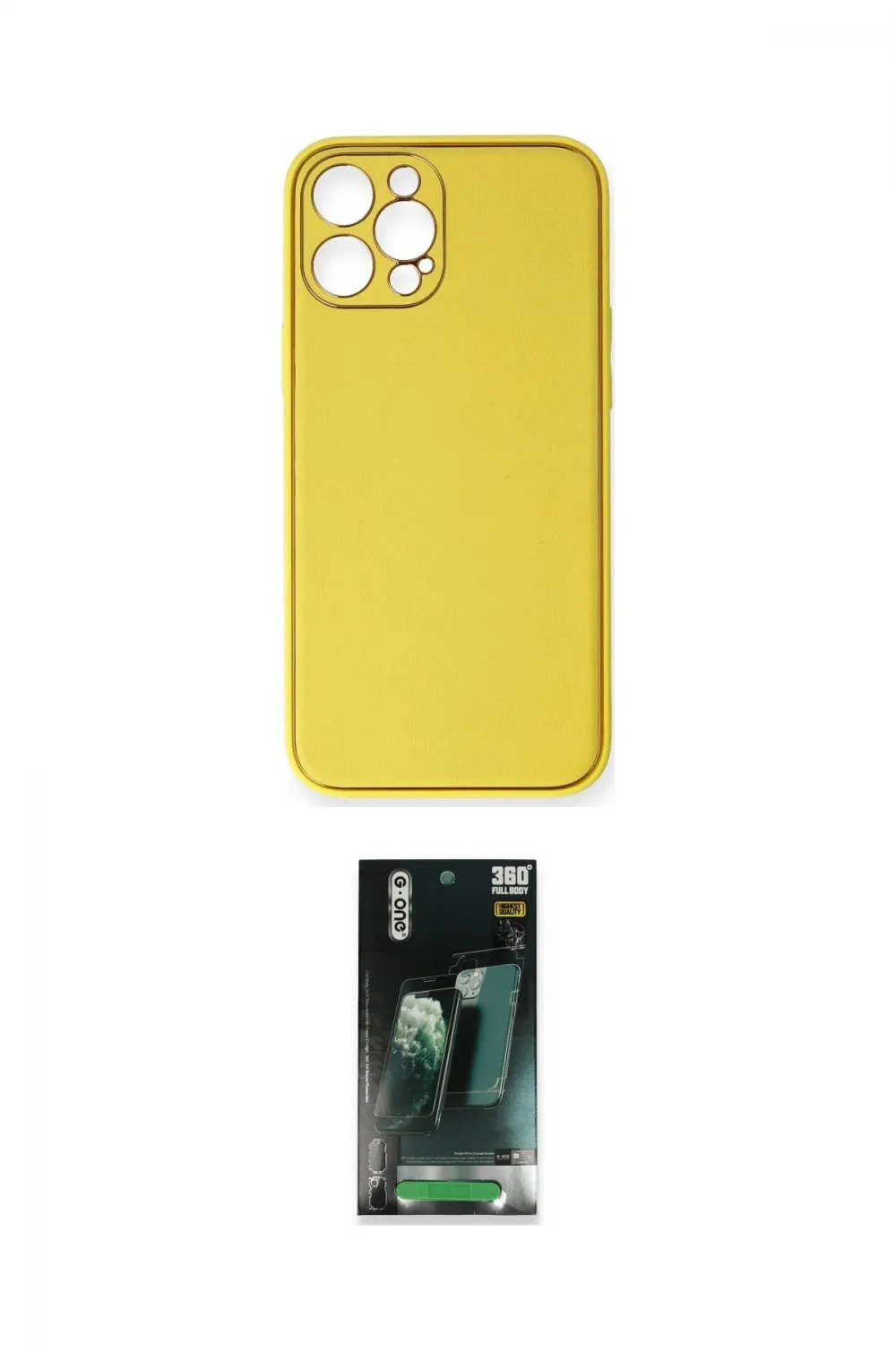 ieg™ iPhone 12 Pro Max Kılıf Yadigar Klasik - Şeffaf 360 Full Body Arka Koruyucu