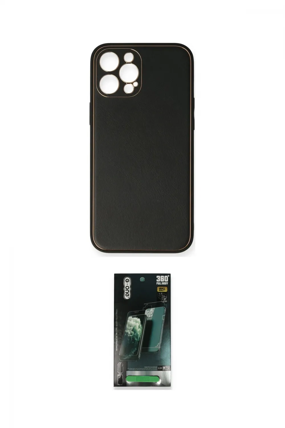 ieg™ iPhone 12 Pro Max Kılıf Yadigar Klasik - Şeffaf 360 Full Body Arka Koruyucu