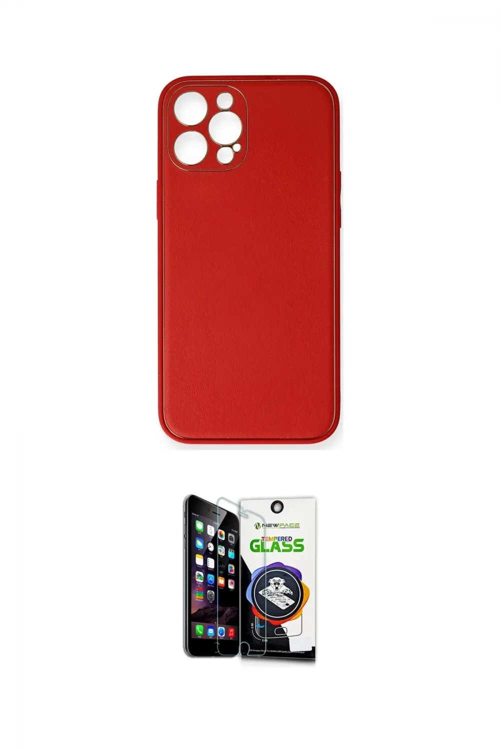 ieg™ iPhone 12 Pro Max Kılıf Yadigar Klasik - Şeffaf Temperli Cam Ekran Koruyucu