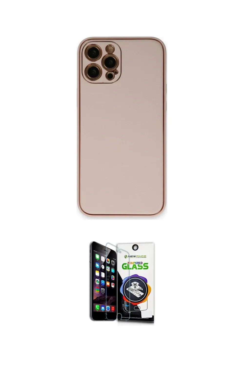 ieg™ iPhone 12 Pro Max Kılıf Yadigar Klasik - Şeffaf Temperli Cam Ekran Koruyucu