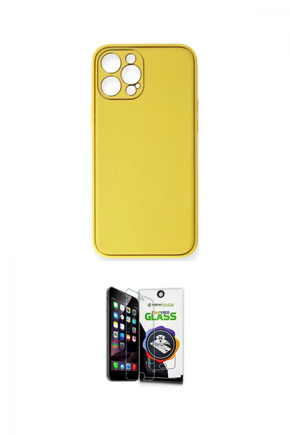 ieg™ iPhone 12 Pro Max Kılıf Yadigar Klasik - Şeffaf Temperli Cam Ekran Koruyucu