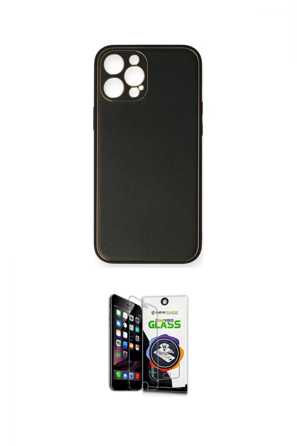 ieg™ iPhone 12 Pro Max Kılıf Yadigar Klasik - Şeffaf Temperli Cam Ekran Koruyucu