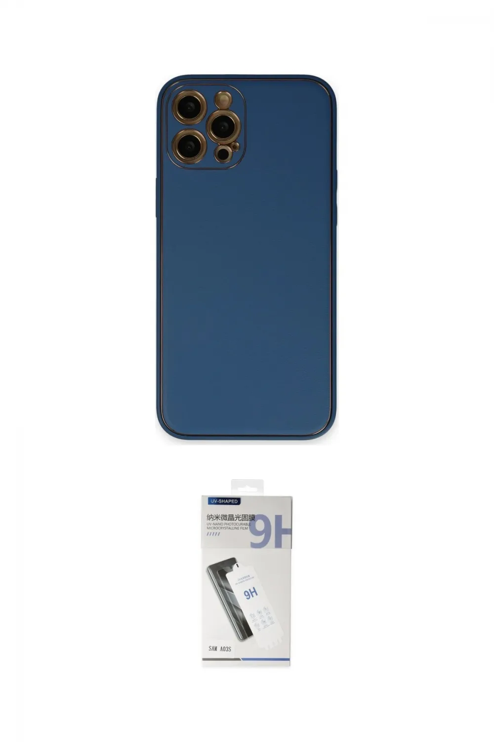 ieg™ iPhone 12 Pro Max Kılıf Yadigar Klasik - Şeffaf Uv Polymer Nano Ekran Koruyucu