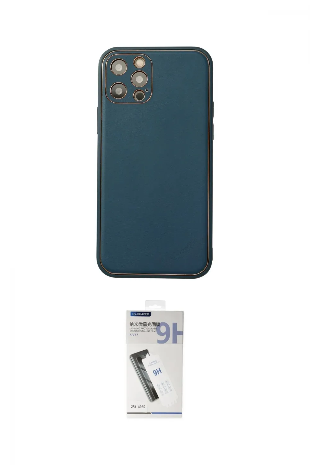 ieg™ iPhone 12 Pro Max Kılıf Yadigar Klasik - Şeffaf Uv Polymer Nano Ekran Koruyucu
