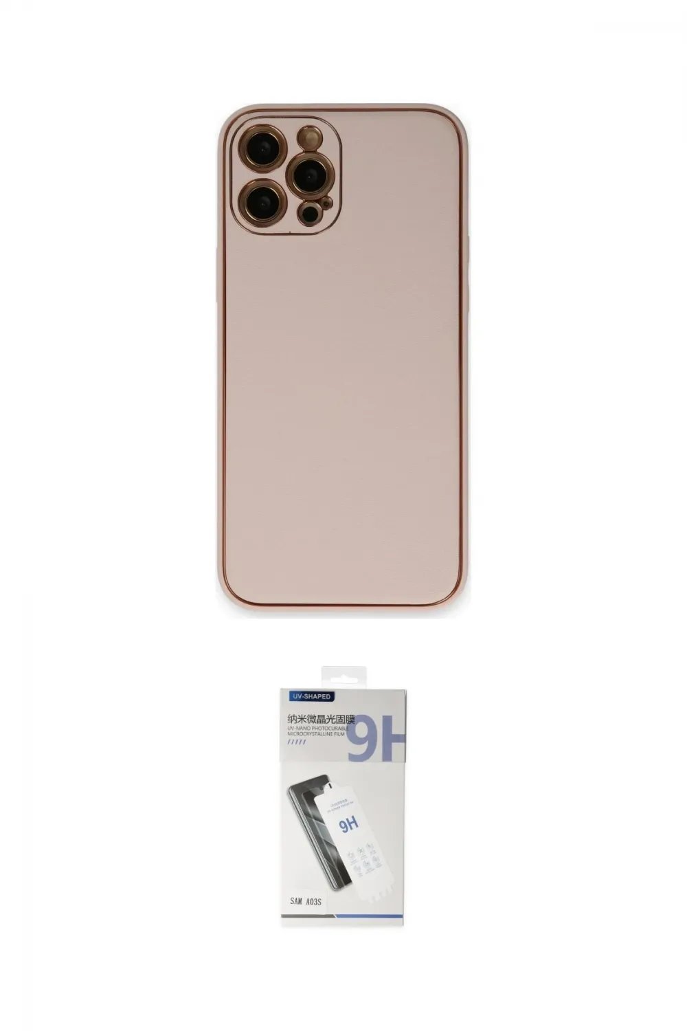 ieg™ iPhone 12 Pro Max Kılıf Yadigar Klasik - Şeffaf Uv Polymer Nano Ekran Koruyucu