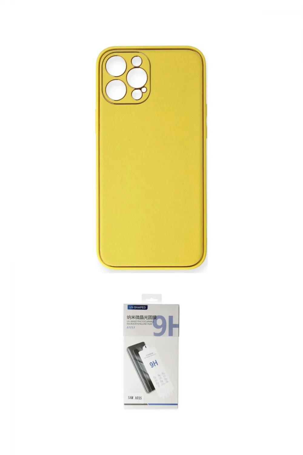 ieg™ iPhone 12 Pro Max Kılıf Yadigar Klasik - Şeffaf Uv Polymer Nano Ekran Koruyucu