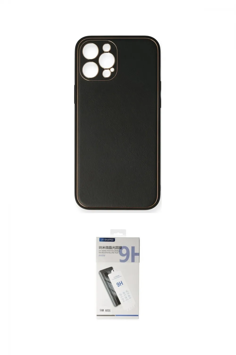 ieg™ iPhone 12 Pro Max Kılıf Yadigar Klasik - Şeffaf Uv Polymer Nano Ekran Koruyucu