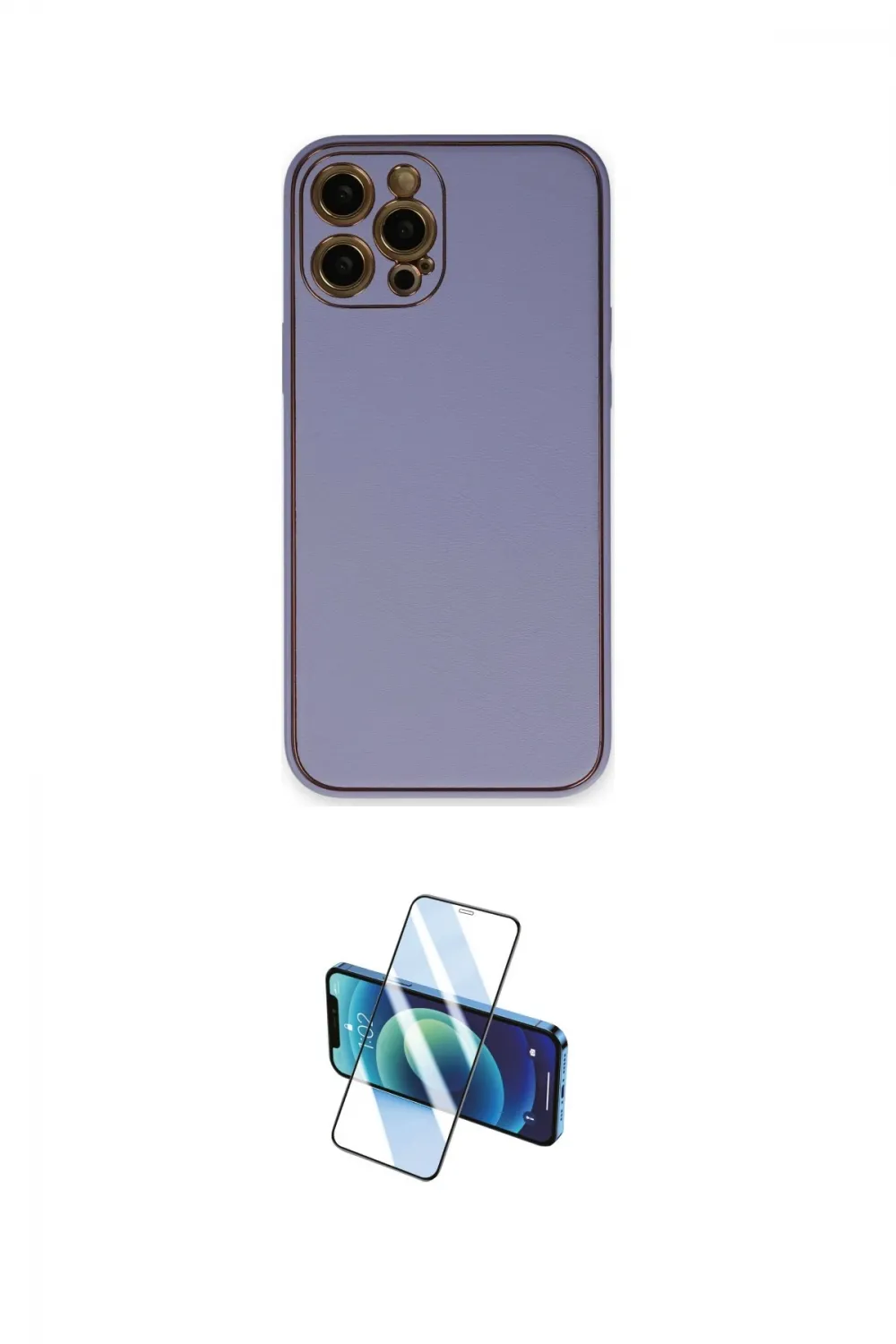 ieg™ iPhone 12 Pro Max Kılıf Yadigar Klasik - Siyah 3D Antistatik Seramik Nano Ekran Koruyucu