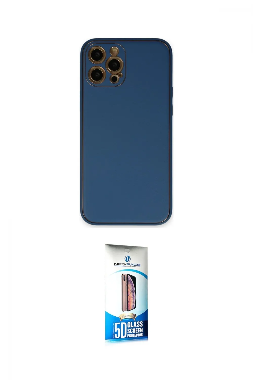 ieg™ iPhone 12 Pro Max Kılıf Yadigar Klasik - Siyah 5D Eko Cam Ekran Koruyucu