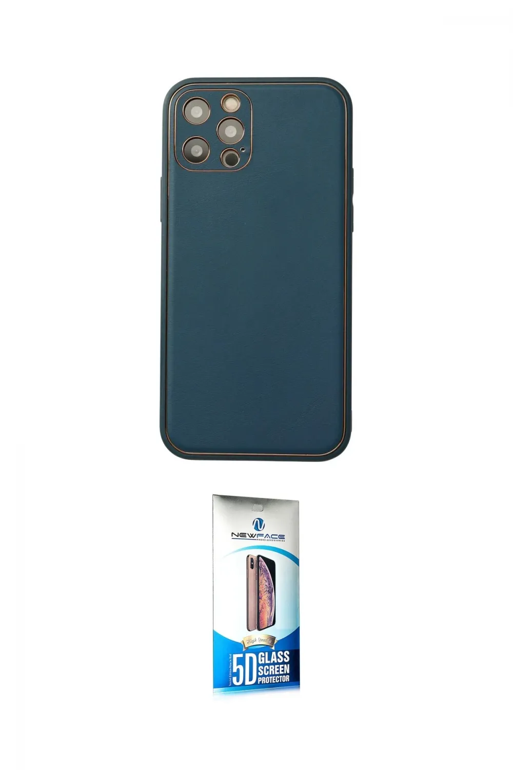 ieg™ iPhone 12 Pro Max Kılıf Yadigar Klasik - Siyah 5D Eko Cam Ekran Koruyucu