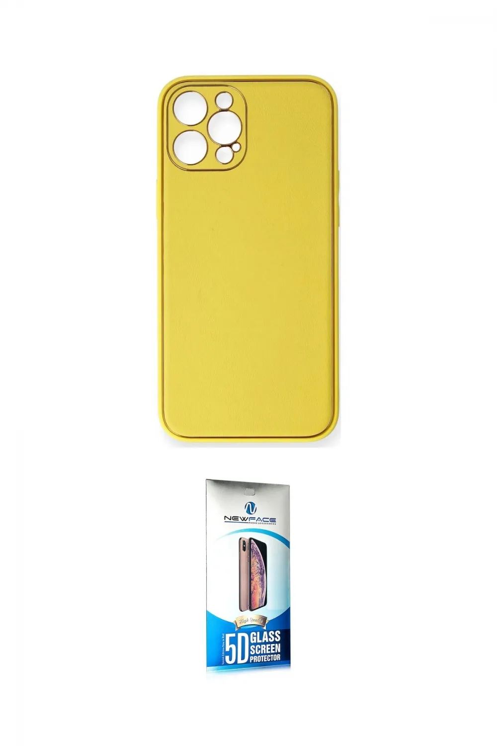 ieg™ iPhone 12 Pro Max Kılıf Yadigar Klasik - Siyah 5D Eko Cam Ekran Koruyucu