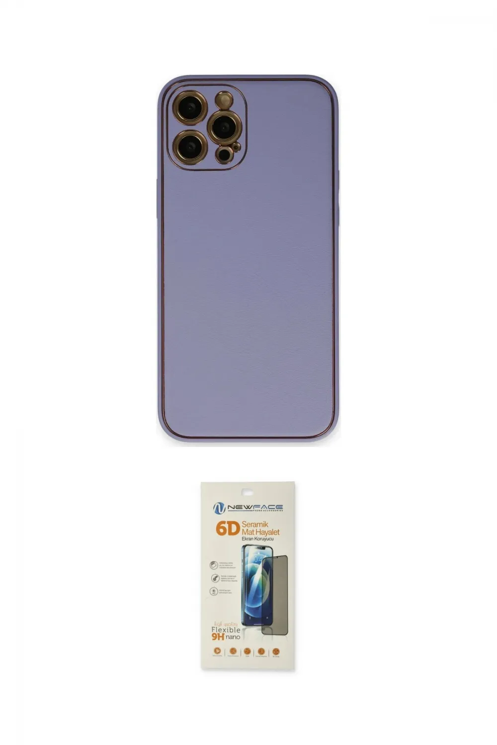ieg™ iPhone 12 Pro Max Kılıf Yadigar Klasik - Siyah 6D Mat Seramik Hayalet Nano Ekran Koruyucu