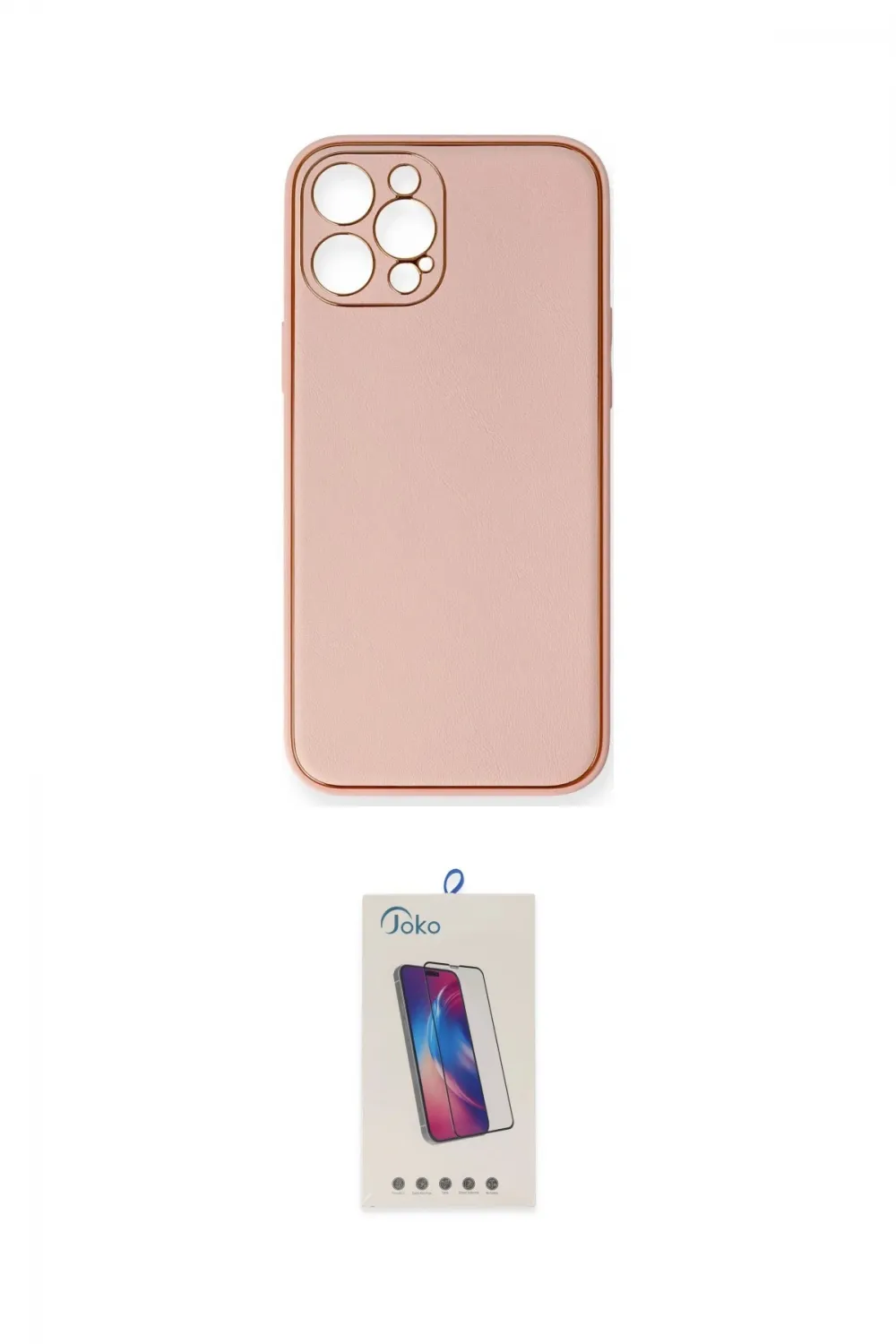 ieg™ iPhone 12 Pro Max Kılıf Yadigar Klasik - Siyah Joko 5D Cam