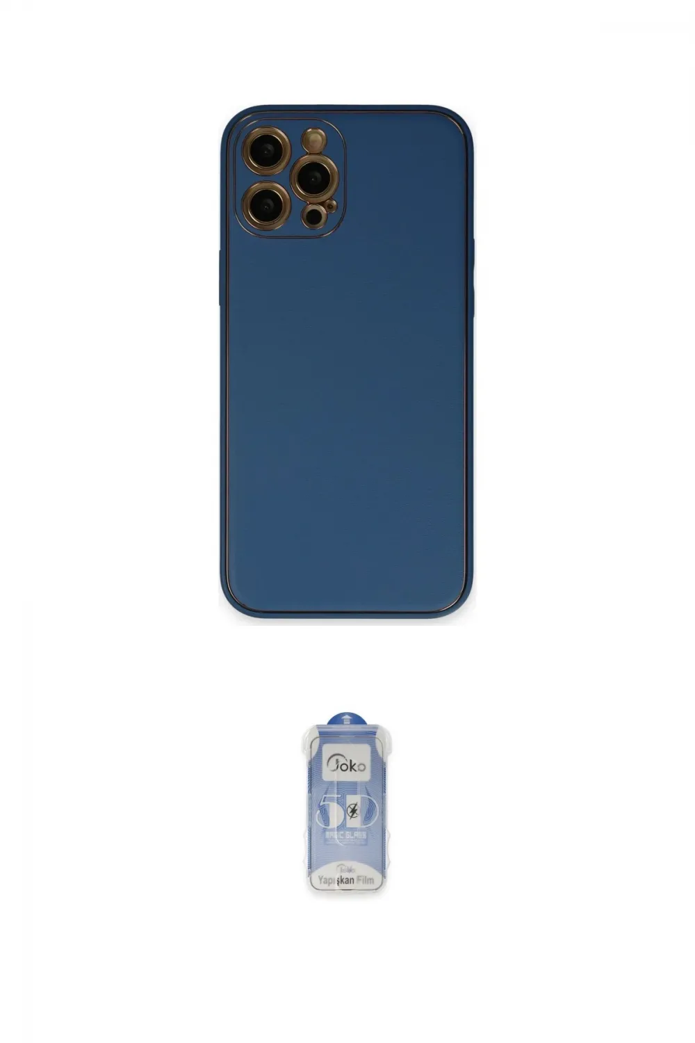 ieg™ iPhone 12 Pro Max Kılıf Yadigar Klasik - Siyah Joko Magic 5D Cam