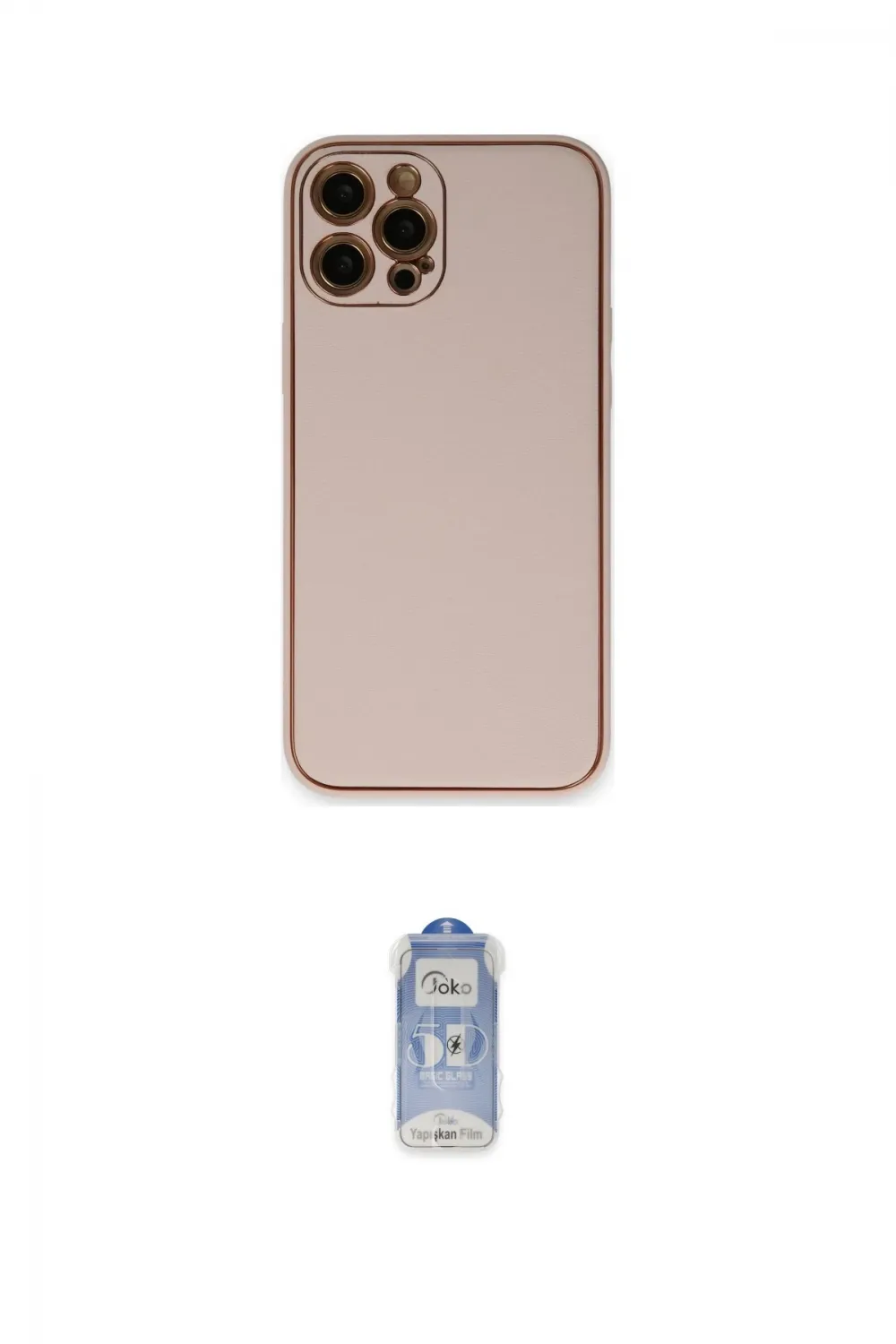 ieg™ iPhone 12 Pro Max Kılıf Yadigar Klasik - Siyah Joko Magic 5D Cam