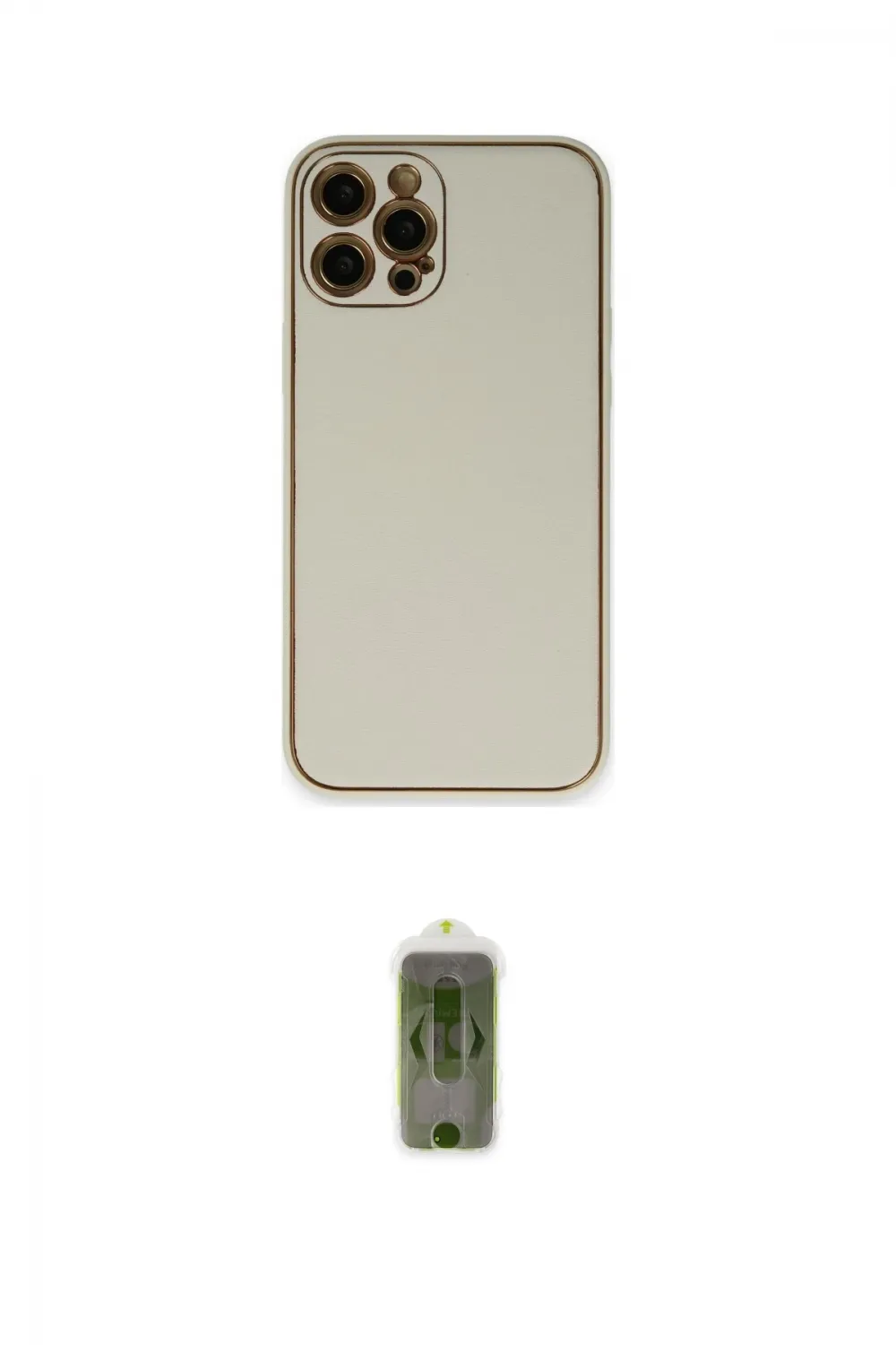 ieg™ iPhone 12 Pro Max Kılıf Yadigar Klasik - Siyah Joko Magic 5D Hayalet Cam
