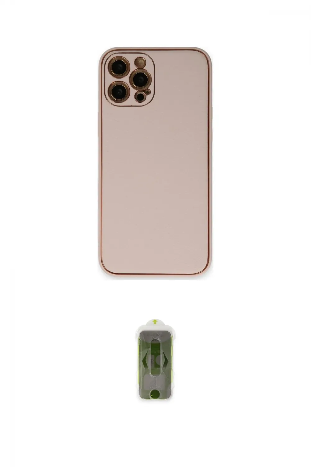 ieg™ iPhone 12 Pro Max Kılıf Yadigar Klasik - Siyah Joko Magic 5D Hayalet Cam