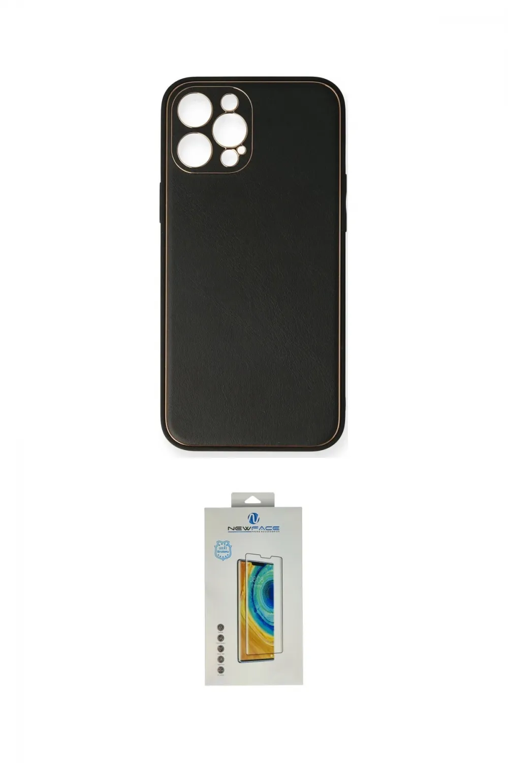 ieg™ iPhone 12 Pro Max Kılıf Yadigar Klasik - Siyah Polymer Nano Ekran Koruyucu