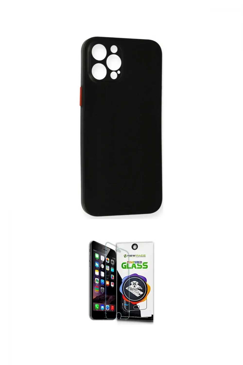 ieg™ iPhone 12 Pro Max Kılıf Yadigar Yansıma Serisi - Şeffaf Temperli Cam Ekran Koruyucu