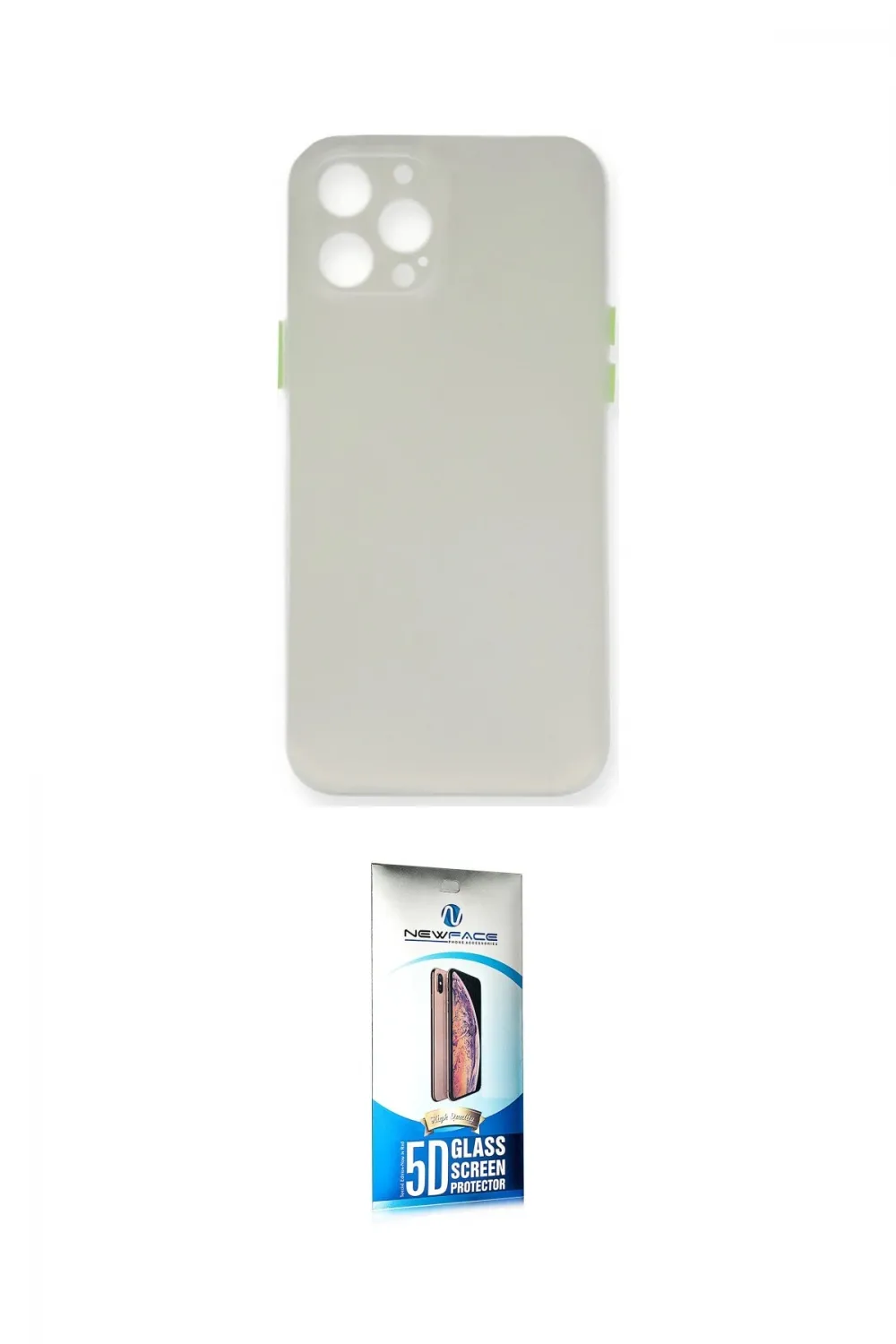 ieg™ iPhone 12 Pro Max Kılıf Yadigar Yansıma Serisi - Siyah 5D Eko Cam Ekran Koruyucu