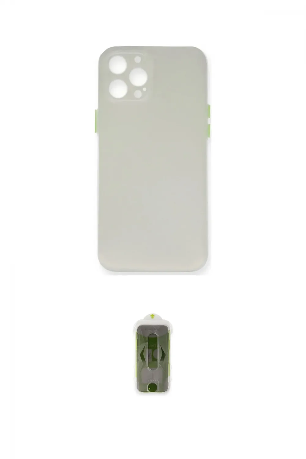 ieg™ iPhone 12 Pro Max Kılıf Yadigar Yansıma Serisi - Siyah Joko Magic 5D Hayalet Cam