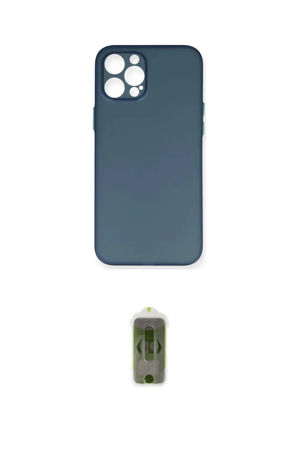 ieg™ iPhone 12 Pro Max Kılıf Yadigar Yansıma Serisi - Siyah Joko Magic 5D Hayalet Cam