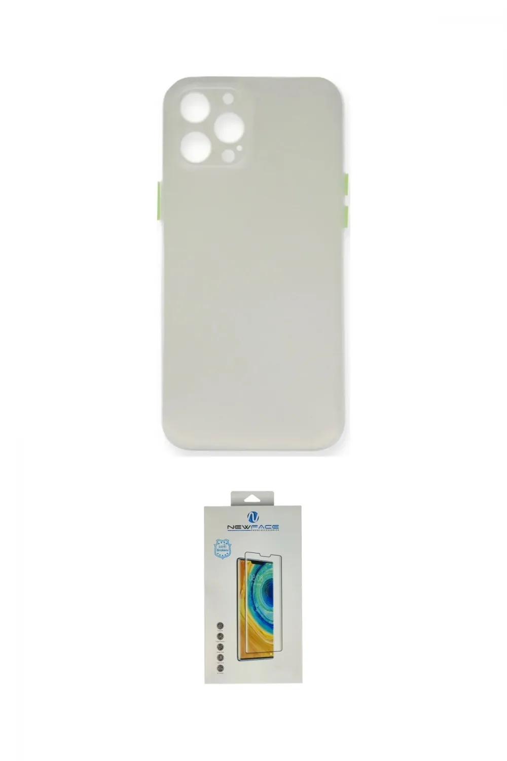 ieg™ iPhone 12 Pro Max Kılıf Yadigar Yansıma Serisi - Siyah Polymer Nano Ekran Koruyucu