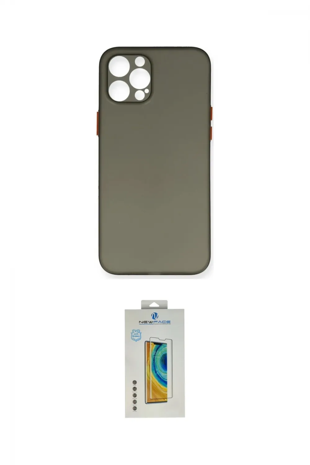 ieg™ iPhone 12 Pro Max Kılıf Yadigar Yansıma Serisi - Siyah Polymer Nano Ekran Koruyucu