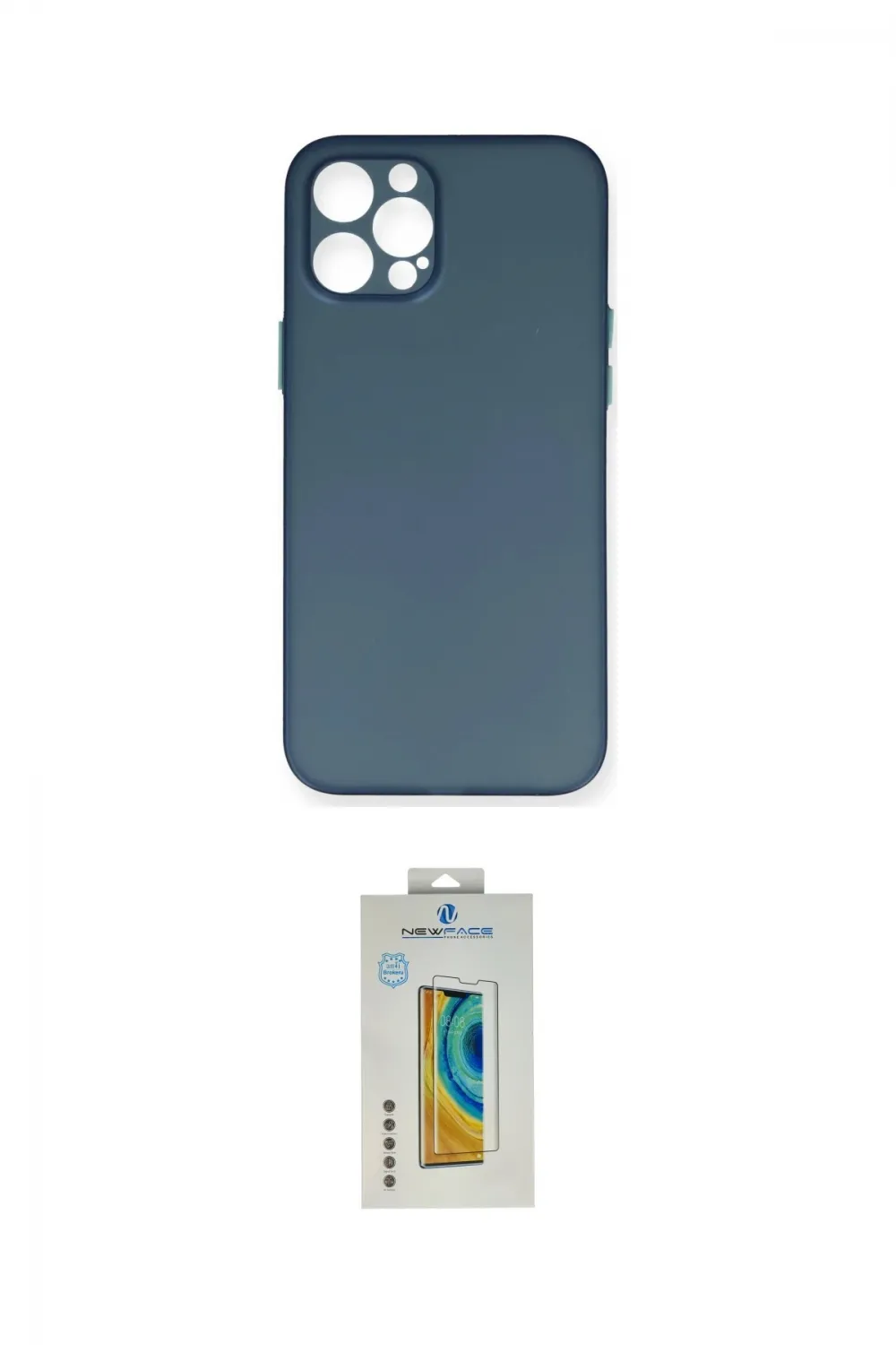 ieg™ iPhone 12 Pro Max Kılıf Yadigar Yansıma Serisi - Siyah Polymer Nano Ekran Koruyucu