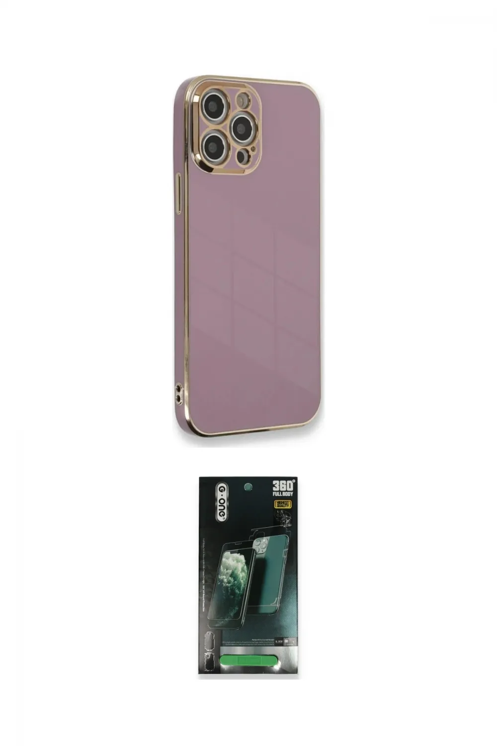 ieg™ iPhone 12 Pro Max Kılıf Yankı Serisi - Şeffaf 360 Full Body Arka Koruyucu