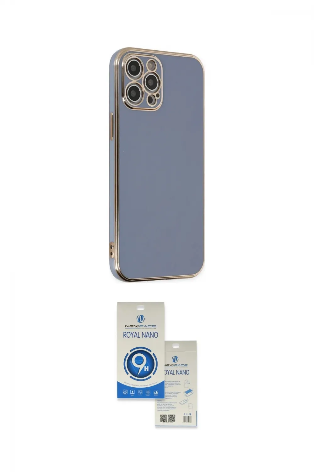 ieg™ iPhone 12 Pro Max Kılıf Yankı Serisi - Şeffaf Royal Nano Ekran Koruyucu