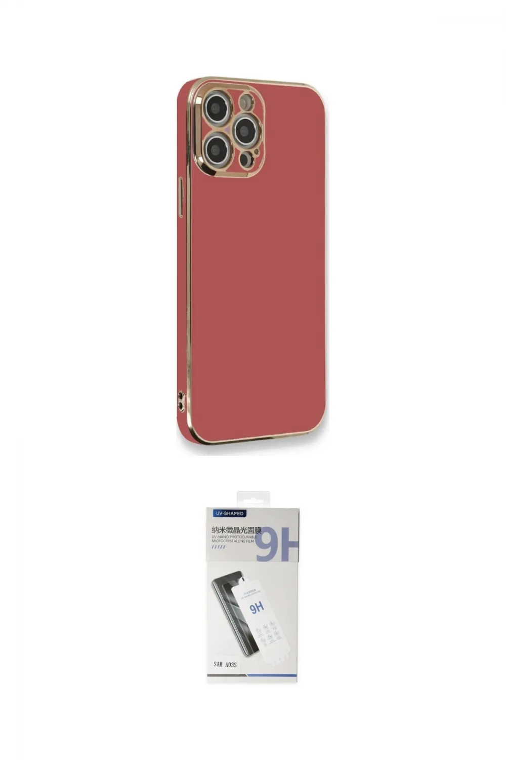 ieg™ iPhone 12 Pro Max Kılıf Yankı Serisi - Şeffaf Uv Polymer Nano Ekran Koruyucu