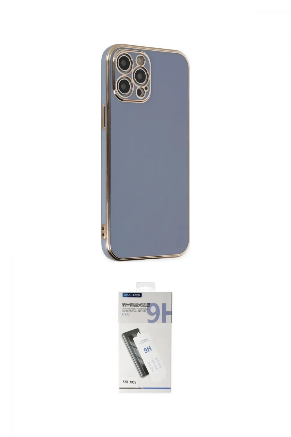 ieg™ iPhone 12 Pro Max Kılıf Yankı Serisi - Şeffaf Uv Polymer Nano Ekran Koruyucu