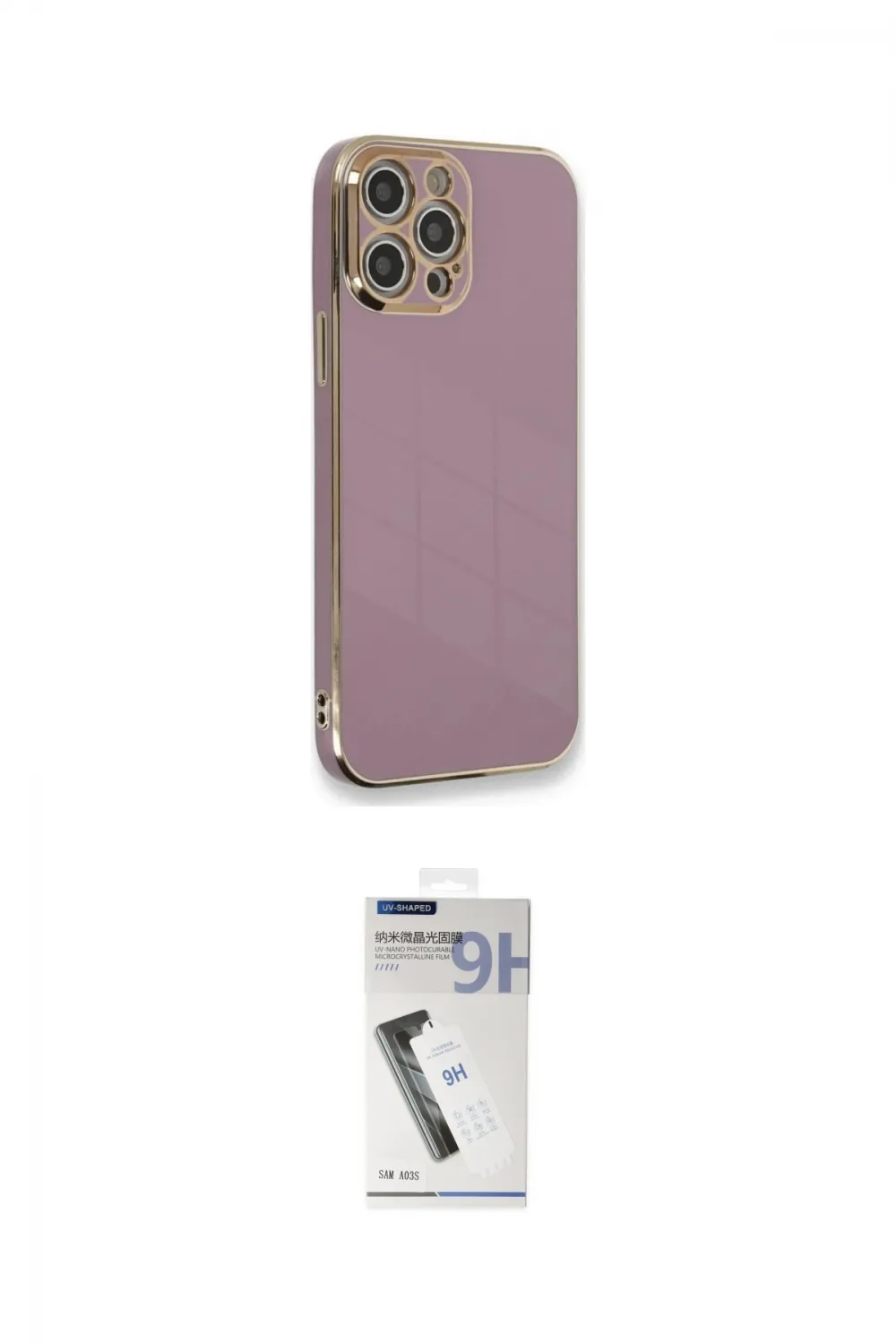 ieg™ iPhone 12 Pro Max Kılıf Yankı Serisi - Şeffaf Uv Polymer Nano Ekran Koruyucu