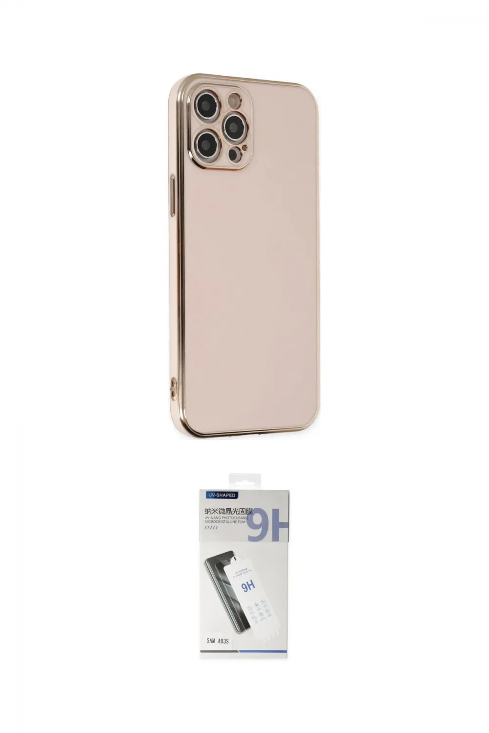 ieg™ iPhone 12 Pro Max Kılıf Yankı Serisi - Şeffaf Uv Polymer Nano Ekran Koruyucu